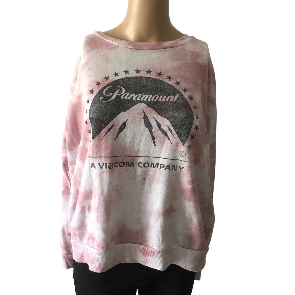 Paramount Pictures Pink and White M Sweatshirt